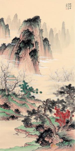 走廊装饰画之山水画, 一点改变,让室内大不同