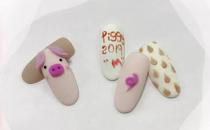 小猪美甲教程图解 要做个精致的猪猪女孩