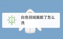白色羽绒服脏了怎么清洗小妙招 冬季羽绒服清洗保养小知识