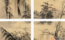 鉴赏当代中美协画家王宁山水人物画：踏歌图